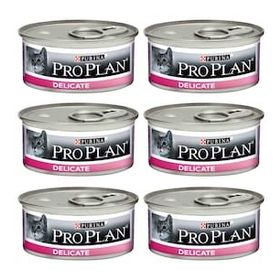 Pro Plan 6x85 gr Delicate Hindili Yetişkin Kedi Konservesi