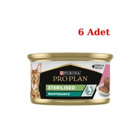 Pro Plan 6x85 GR Ton Balıklı ve Somonlu Kısırlaştırılmış Kedi Konservesi