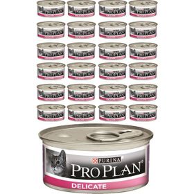 Pro Plan 85 gr 24 Adet Delicate Hindi Etli Kedi Konservesi