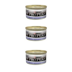 Pro Plan Baby Cat Tavuklu Konserve Yaş 3x85 gr Kedi Mama