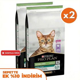 Pro Plan Kısırlaştırılmış Hindi Etli 2x10 kg Kedi Maması