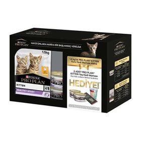 Pro Plan Kitten Tavuk Etli 1,5 kg Yavru Kedi Maması + 2 Adet Yaş Mama