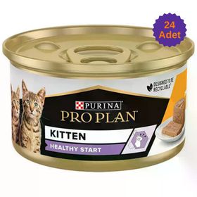 Pro Plan Kitten Tavuklu 24x85 gr Yavru Kedi Konserve Maması