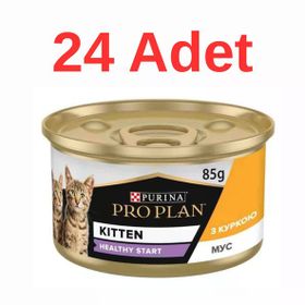 Pro Plan Kitten Tavuklu 24x85 gr Yavru Kedi Konserve Maması