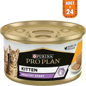 Pro Plan Kitten Tavuklu 24x85 gr Yavru Kedi Konserve Maması