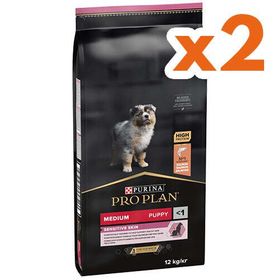 Pro Plan Medium Orta Irk Somonlu 2x12 kg Yavru Köpek Maması