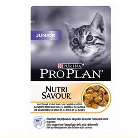 Pro Plan Nutri Savour Tavuklu 6x85 gr Yavru Kedi Maması Pouch