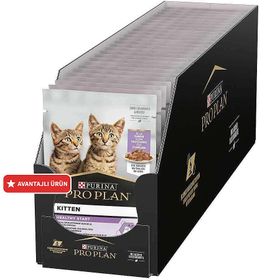 Pro Plan Pouch Kitten Sos İçinde Hindili 26x85 gr Yavru Kedi Yaş Maması