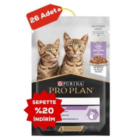 Pro Plan Pouch Sos İçinde Hindili 26x85 GR Yavru Kedi Konservesi