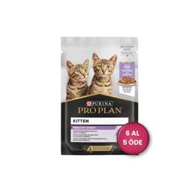 Pro Plan Pouch Sos İçinde Hindili 6x85 gr Yavru Kedi Konservesi