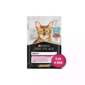 Pro Plan Pouch Sos İçinde Okyanus Balıklı 6x85 gr Yetişkin Kedi Konservesi