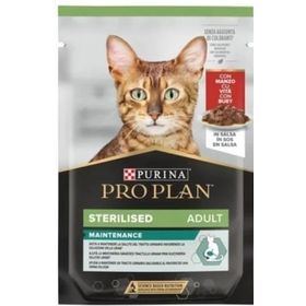 Pro Plan Pouch Sos İçinde Sığır Etli 6x85 gr Kısırlaştırılmış Kedi Konservesi