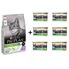Pro Plan Somonlu Kısırlaştırılmış 1.5 kg Kedi Maması + 6x85 gr Proplan Sterilised Ton ve Somonlu Kısırlaştırılmış Kedi Konservesi