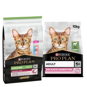 Pro Plan Sterilised Morina 10 kg Alabalıklı ve 10 kg Delicate Kuzu Etli Kuru Kedi Maması
