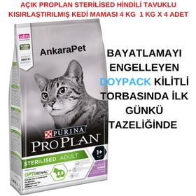 Pro Plan Sterilised Optirenal Hindili ve Tavuklu 4 kg Kısırlaştırılmış Kedi Maması
