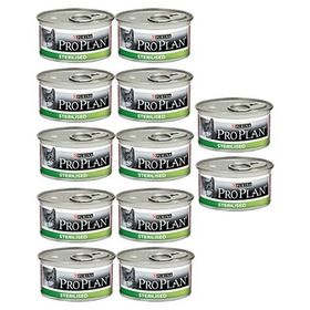 Pro Plan Sterilised Somon Balıklı 85 gr (12 Al 10 Öde) Yaş Kısır Kedi Maması