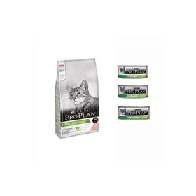 Pro Plan Sterilised Somonlu 10 kg Kısırlaştırılmış Kedi Maması + 3 Adet Konserve 85 gr Yaş Mama