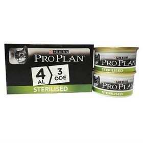 Pro Plan Sterilised Somonlu 4x85 gr Yetişkin Kedi Konservesi