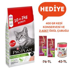 Pro Plan Sterilised Somonlu Kısırlaştırılmış 10+2 kg Yetişkin Kedi Maması