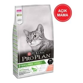 Pro Plan Sterilised Somonlu Orjinal Paketten Bölme 1 kg Yetişkin Kedi Maması