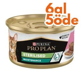 Pro Plan Sterilised Ton Balıklı Somonlu ve Sebzeli 6x85 gr Kısırlaştırılmış Kedi Konservesi