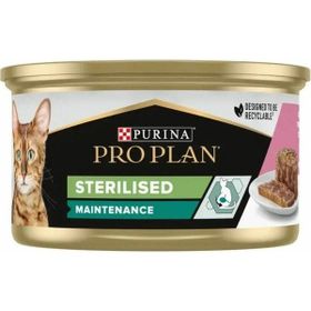 Pro Plan Sterilised Ton Balıklı Somonlu ve Sebzeli 6x85 gr Kısırlaştırılmış Kedi Konservesi