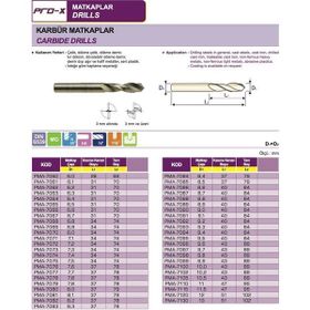 Pro-X PMA-7070 Ø7.0 mm Karbür Matkap Ucu