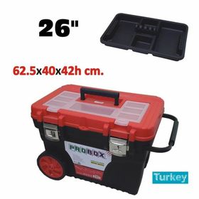Probox PX05321 26 inç Arabalı Plastik Alet Takım Çantası