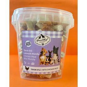 Prochef 25 Adet Premium Plus Lokmalık Munchy Tavuklu Sarma Köpek Ödül Maması