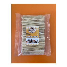 Prochef 500 gr Beyaz Burgu Çubuk Doğal Sığır Derisi Köpek Kemiği & Ödül Maması