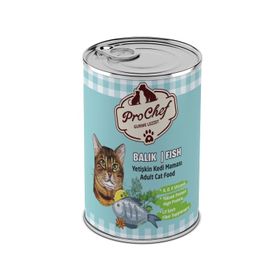Prochef Balık Etli Kıyılmış Konserve Yetişkin 24x415 gr Kedi Maması