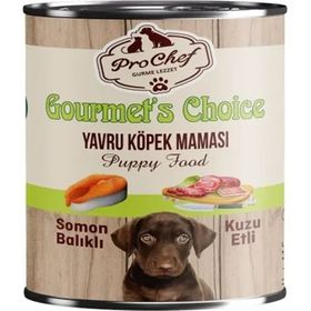 Prochef Gourmets Choice 12x415 gr Somon Balıklı & Kuzu Etli Yavru Köpek Konserve Yaş Mama