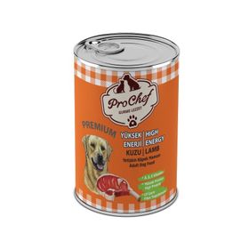 Prochef Kuzu Etli Kıyılmış Premium Yüksek Enerji Yetişkin 24x415 gr Köpek Maması