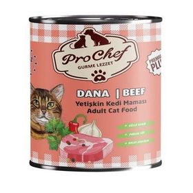 Prochef Premium Plus 12x415 gr Dana Etli Konserve Yetişkin Kedi Maması