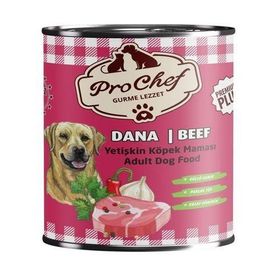 Prochef Premium Plus 24x415 gr Dana Etli Yetişkin Köpek Konserve Yaş Mama