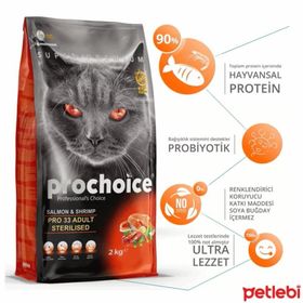 Prochoice 1 kg Pro 33 Somon Karides Kısırlaştırılmış Kuru Kedi Maması