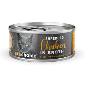 Prochoice 12x70 gr Deluxe Shredded Tahılsız Hipoalerjenik Tiftiklenmiş Tavuk Etli Yaş Kedi Maması