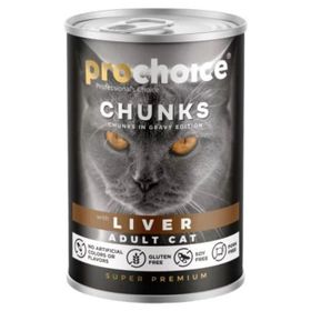 Prochoice Ciğer Parçalı Gravy 6x400 gr Yetişkin Kedi Konservesi