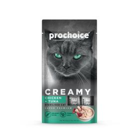 Prochoice Creamy Sterilised Tavuklu ve Ton Balıklı 4x15 gr Sıvı Kısırlaştırılmış Kedi Ödülü