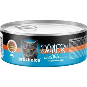 Prochoice Döner Bites Sos İçinde Beyaz Balıklı Yetişkin 70 gr Konserve Kedi Maması