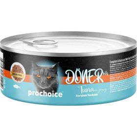 Prochoice Döner Bites Sos İçinde Ton Balıklı Yetişkin 70 gr Konserve Kedi Maması
