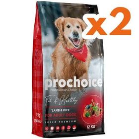 Prochoice Fit&Healthy Lamb 2x12 kg Kuzu Eti ve Pirinçli Köpek Maması