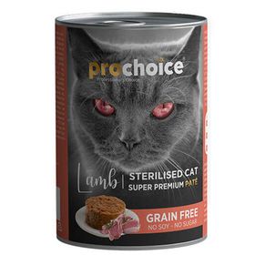 Prochoice Kısırlaştırılmış Kuzu Etli Ezme 12x400 gr Kedi Konservesi