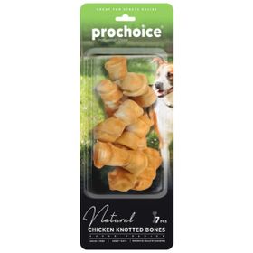 Prochoice Natural Chicken Knotted Bones Tavuk Etli 7'li Düğümlü Kemik Köpek Ödülü