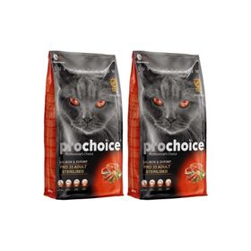 Prochoice Pro 33 Sterilised Somonlu Karidesli 2x2 kg Kedi Maması