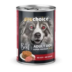 Prochoice Sığır Etli ve Pirinçli Ezme 12x400 gr Yetişkin Köpek Konservesi