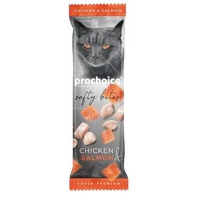 Prochoice Softy Bites Tavuklu ve Somonlu Yumuşak 10 GR Kedi Ödül Maması
