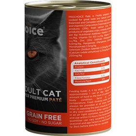 Prochoice Somonlu 6x400 gr Yetişkin Kedi Konservesi