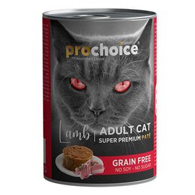Prochoice Tahılsız Kuzu Etli Ezme 12x400 gr Konserve Kedi Maması