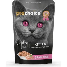 Prochoice Tahılsız Tavuk ve Ciğerli Yavru 24x84 gr Yaş Mama